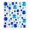 12 Pack: Blue Mixed Gem Bling Sticker Sheet by Recollections™